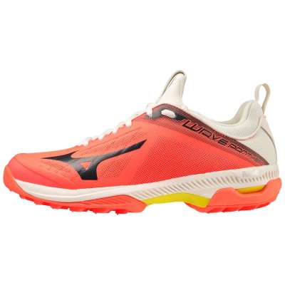 Zapatillas Hockey Mizuno WAVE Panthera Hombre - Coral / Negros / Amarillos - Chile M035YLKUQI